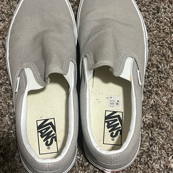 Vans Gray Slip-On Loafers - Picture 1 of 4